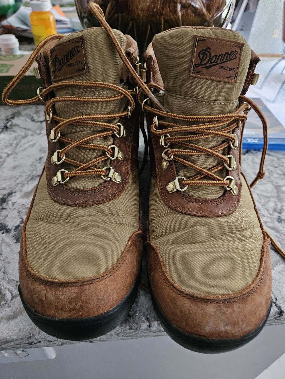 Danner Jag Men's Hiking Boots Brown Khaki Style 37351 Size 10 D Waterproof